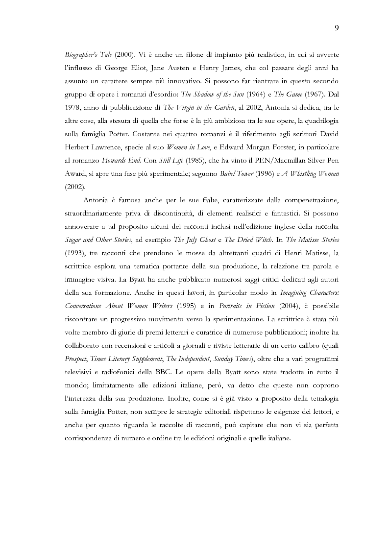 Anteprima della tesi: Visita guidata a ''Babel Tower'' di Antonia Susan Byatt, Pagina 6
