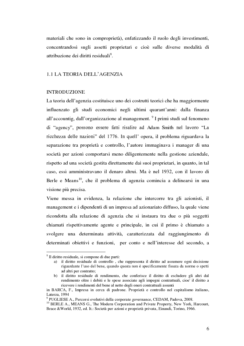 Anteprima della tesi: I piani di stock options. Aspetti economico-aziendali e contabili, Pagina 6