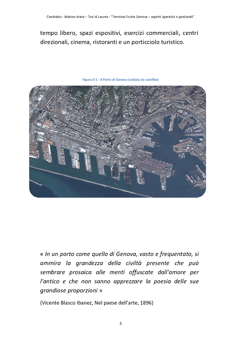 Anteprima della tesi: Terminal Frutta Genova aspetti operativi e gestionali, Pagina 3