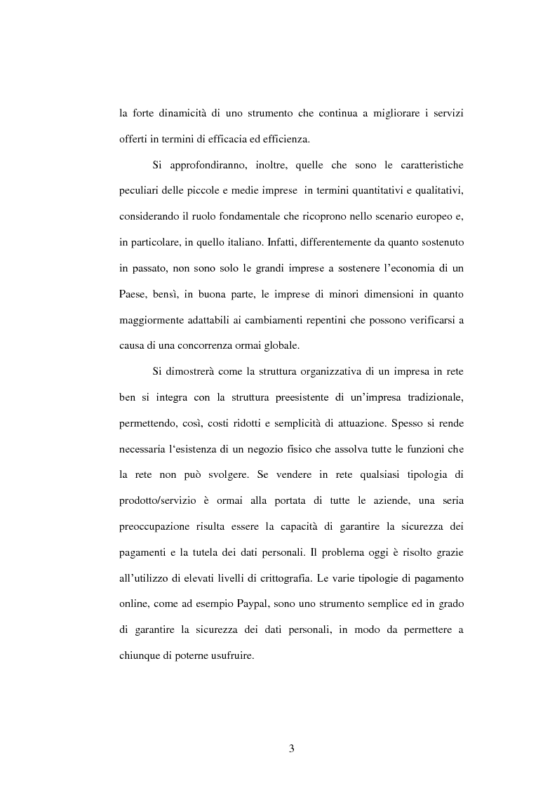 Anteprima della tesi: E-commerce come opportunità di sviluppo per le Piccole e Medie Imprese, Pagina 2