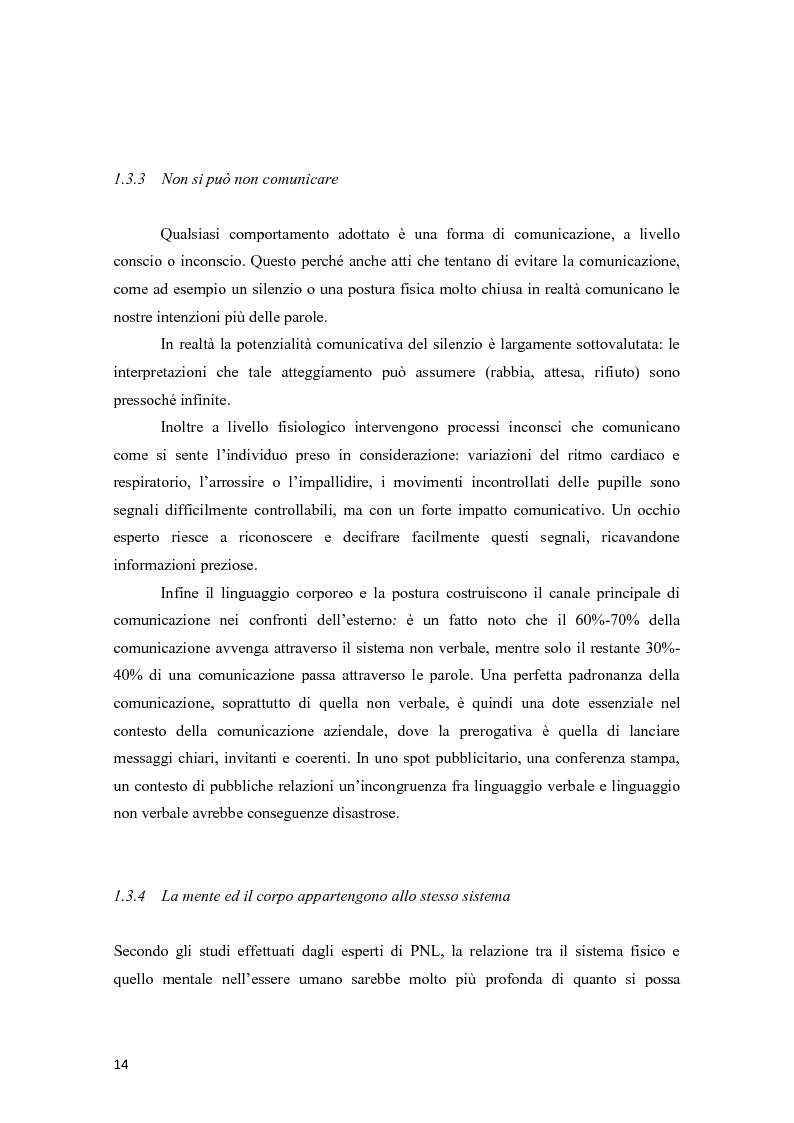 Anteprima della tesi: La programmazione neurolinguistica nella comunicazione aziendale turistica, Pagina 10