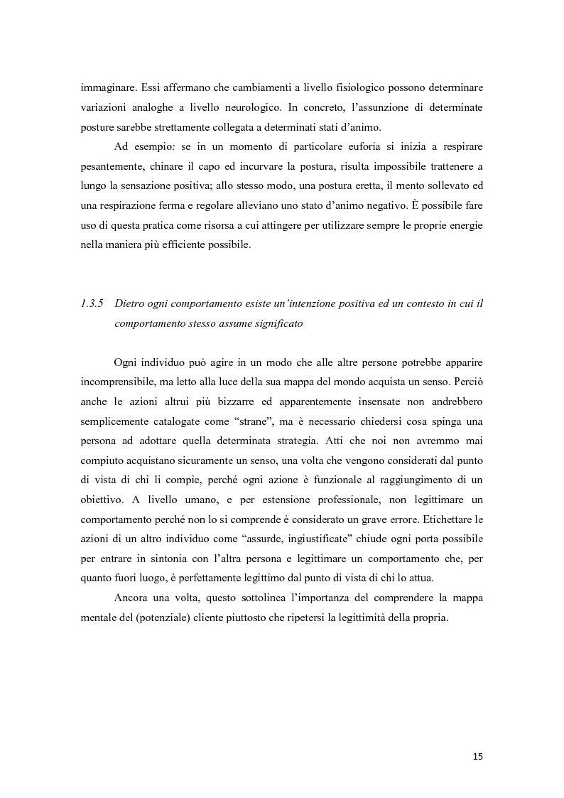 Anteprima della tesi: La programmazione neurolinguistica nella comunicazione aziendale turistica, Pagina 11