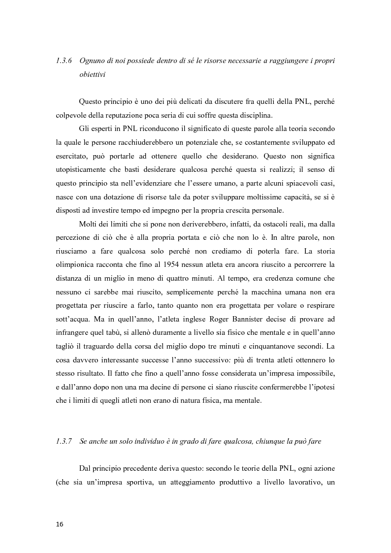 Anteprima della tesi: La programmazione neurolinguistica nella comunicazione aziendale turistica, Pagina 12