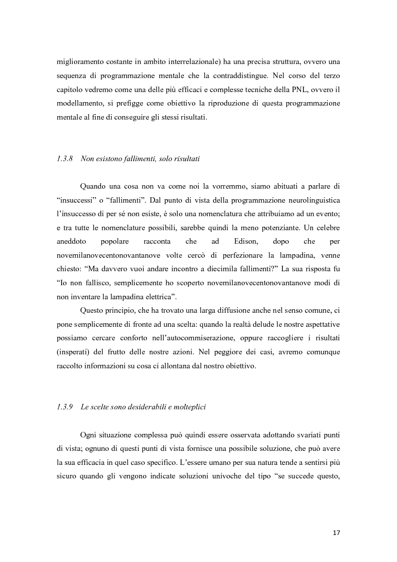 Anteprima della tesi: La programmazione neurolinguistica nella comunicazione aziendale turistica, Pagina 13