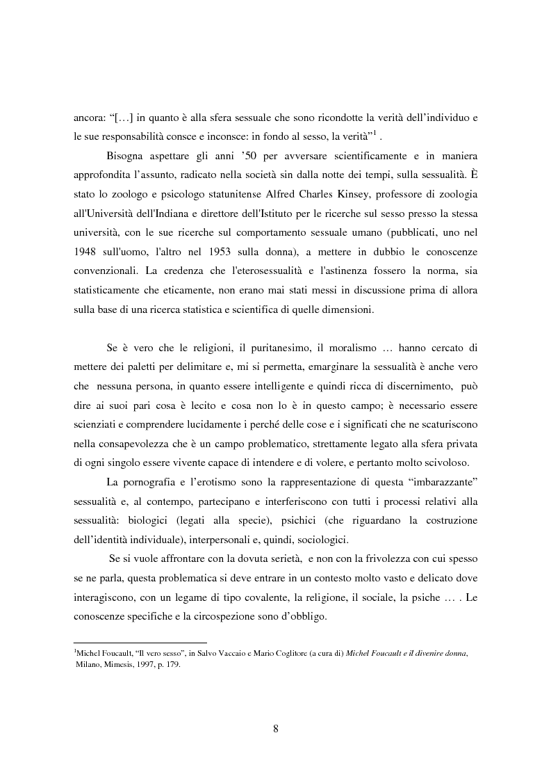 Anteprima della tesi: Tra pornografia ed erotismo: il documentario come strumento didascalico - Il caso Doc Erotika al Bellaria Film Festival, Pagina 5
