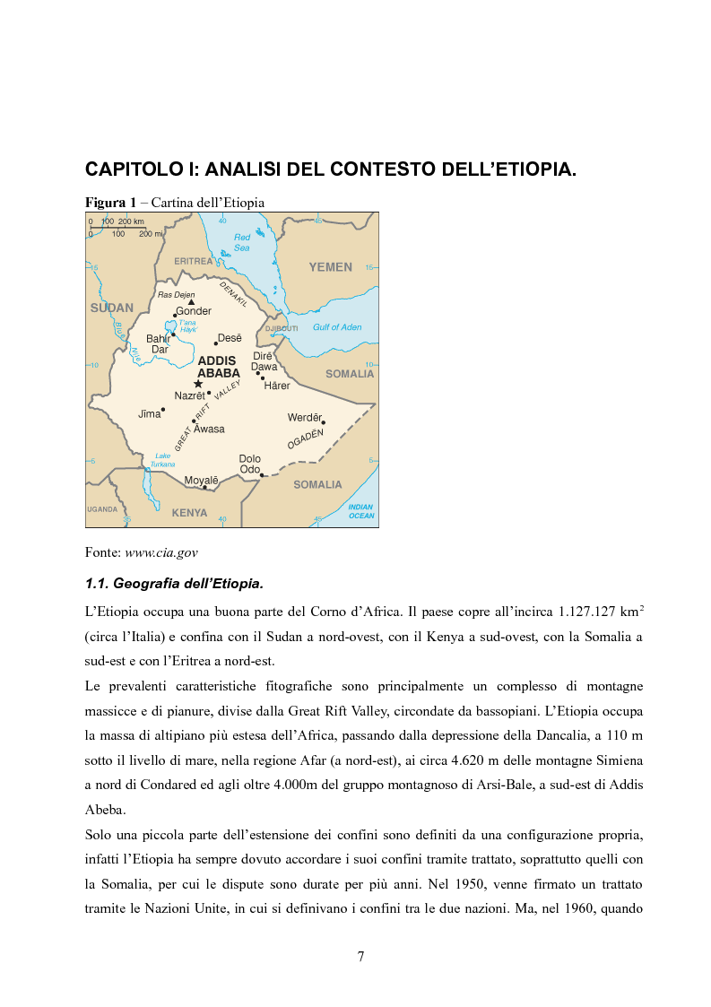Anteprima della tesi: Analisi della villaggizzazione in Etiopia come processo di territorializzazione, Pagina 5