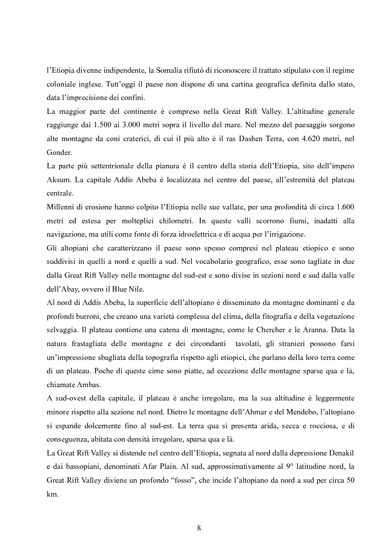 Anteprima della tesi: Analisi della villaggizzazione in Etiopia come processo di territorializzazione, Pagina 6