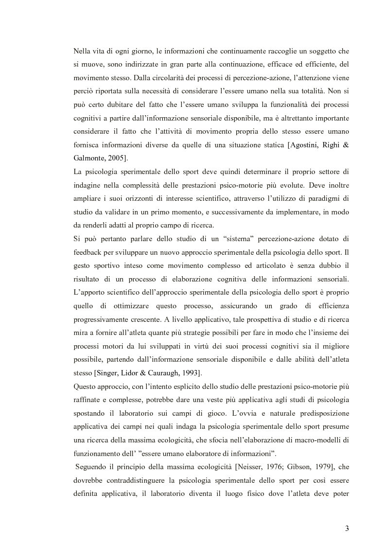 Anteprima della tesi: Applicazione di modelli acustico-visivi per il miglioramento della prestazione nel golf, Pagina 3
