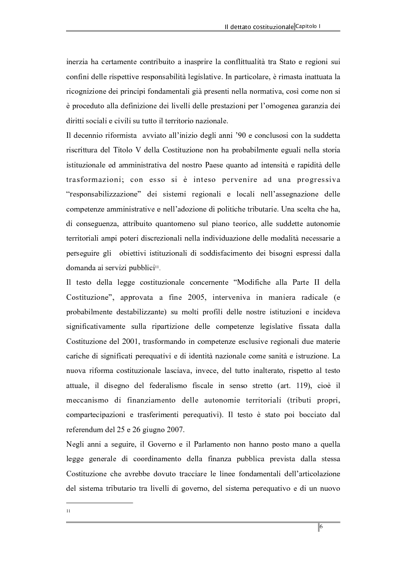 Anteprima della tesi: Federalismo fiscale: i riflessi sugli enti territoriali, Pagina 10