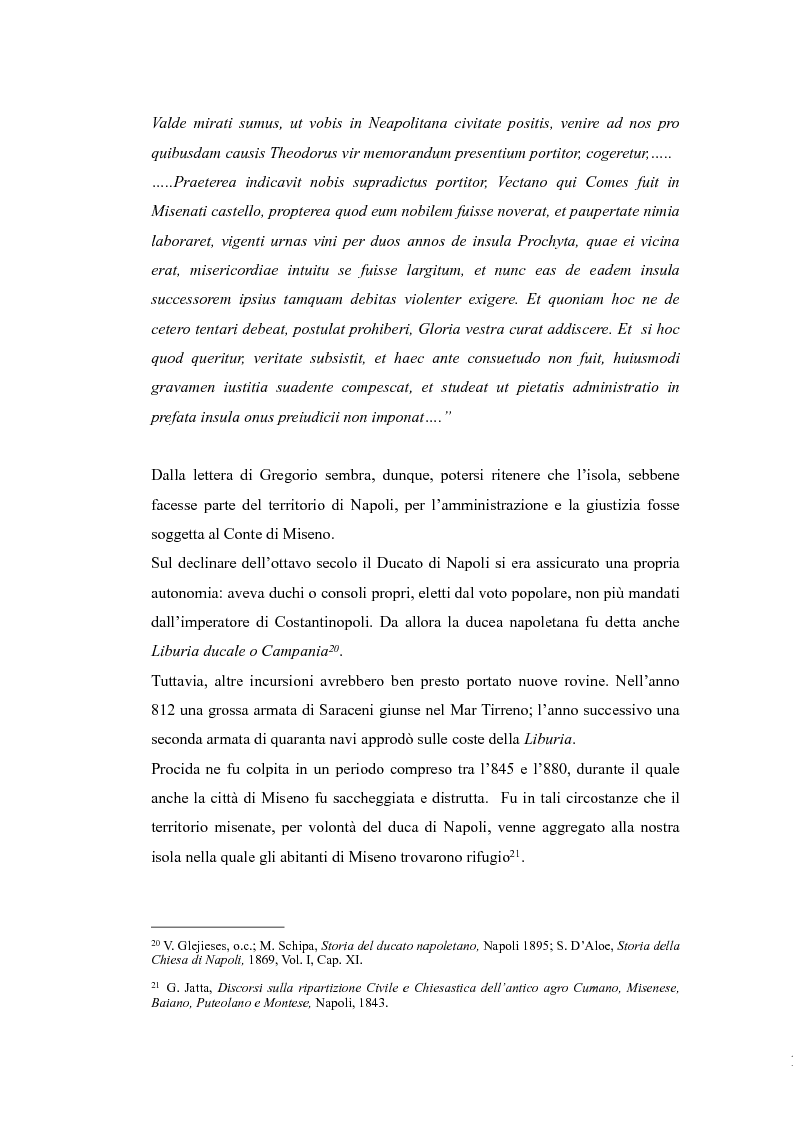 Anteprima della tesi: Topografia medievale dell'isola di Procida (e della zona misenate-montese), Pagina 11
