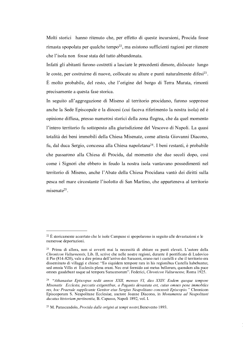 Anteprima della tesi: Topografia medievale dell'isola di Procida (e della zona misenate-montese), Pagina 12