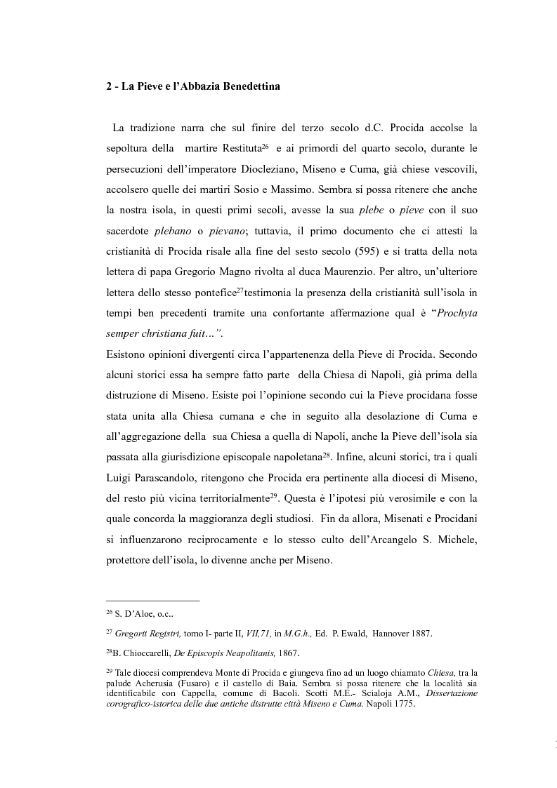 Anteprima della tesi: Topografia medievale dell'isola di Procida (e della zona misenate-montese), Pagina 13
