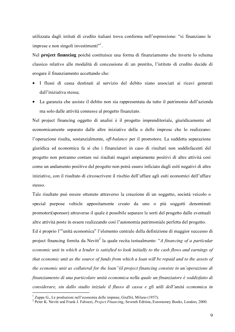 Anteprima della tesi: Applicazione del Project Financing al settore sanitario italiano. Analisi di ''Il Nuovo Complesso Ospedaliero di Vimercate''., Pagina 2