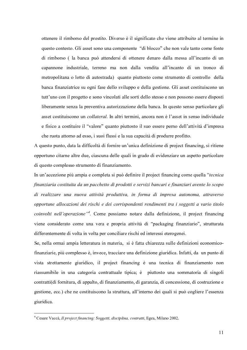 Anteprima della tesi: Applicazione del Project Financing al settore sanitario italiano. Analisi di ''Il Nuovo Complesso Ospedaliero di Vimercate''., Pagina 4