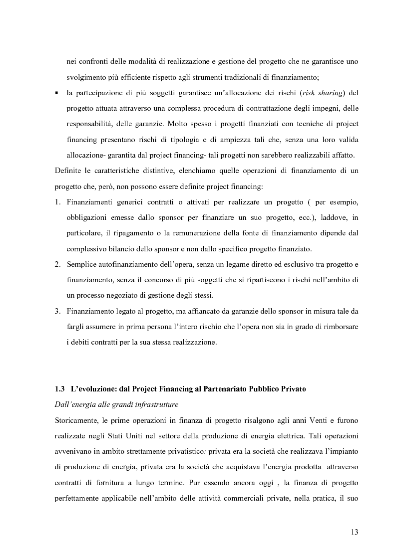 Anteprima della tesi: Applicazione del Project Financing al settore sanitario italiano. Analisi di ''Il Nuovo Complesso Ospedaliero di Vimercate''., Pagina 6