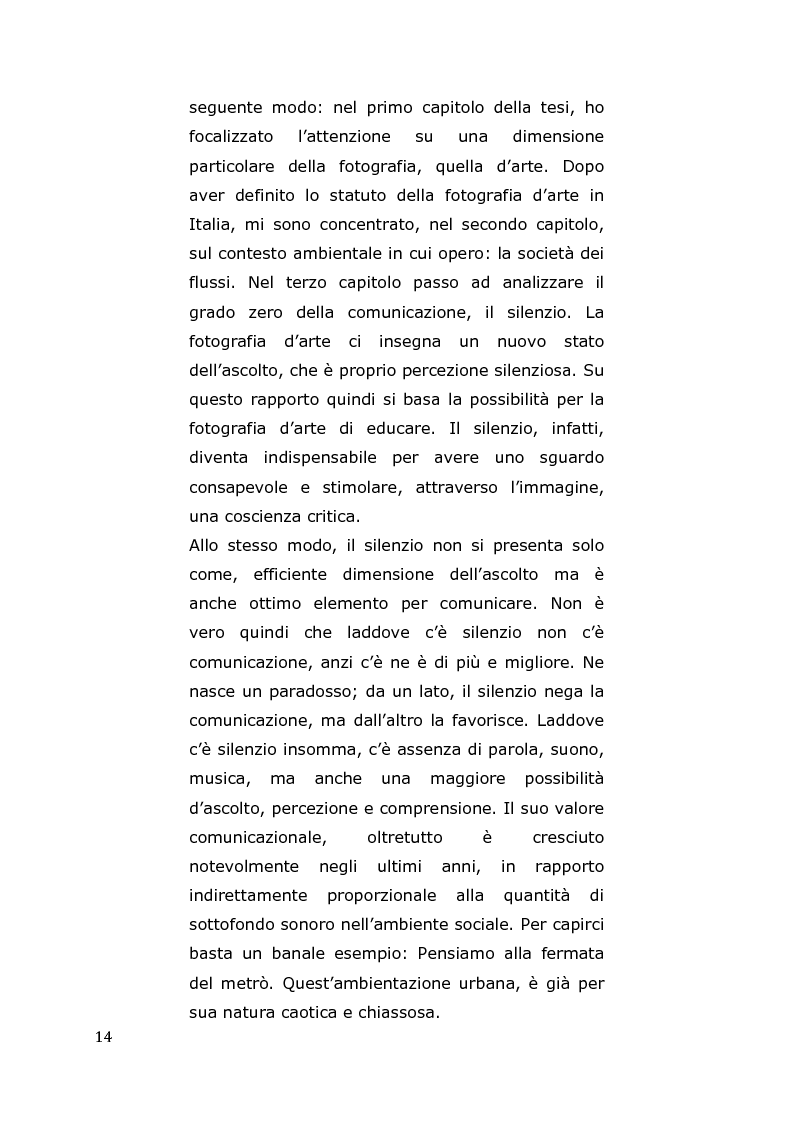 Anteprima della tesi: L'arte come fotografia: educare al silenzio, Pagina 8
