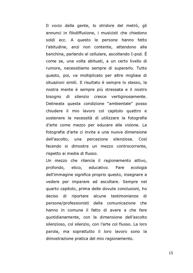 Anteprima della tesi: L'arte come fotografia: educare al silenzio, Pagina 9