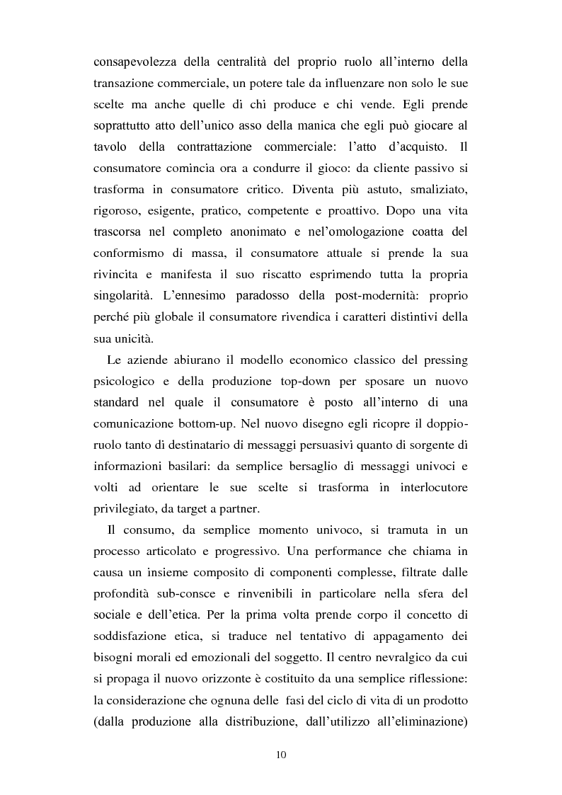 Anteprima della tesi: Dal consumo critico all'impresa responsabile - Rsi: definizione, genesi, tecniche di implementazione e analisi di caso, Pagina 3