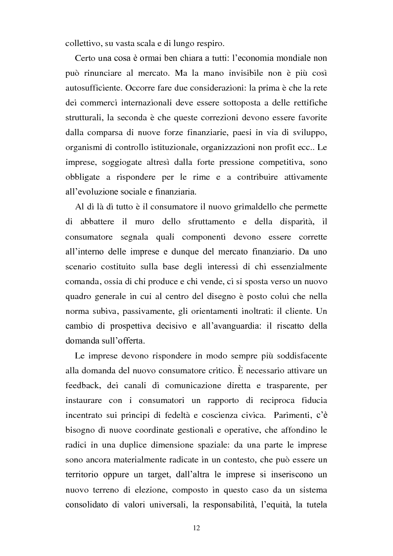 Anteprima della tesi: Dal consumo critico all'impresa responsabile - Rsi: definizione, genesi, tecniche di implementazione e analisi di caso, Pagina 5