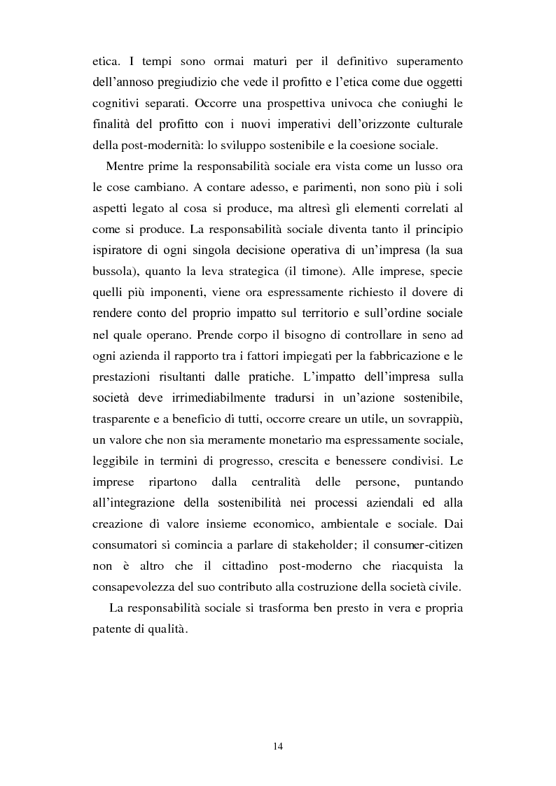 Anteprima della tesi: Dal consumo critico all'impresa responsabile - Rsi: definizione, genesi, tecniche di implementazione e analisi di caso, Pagina 7