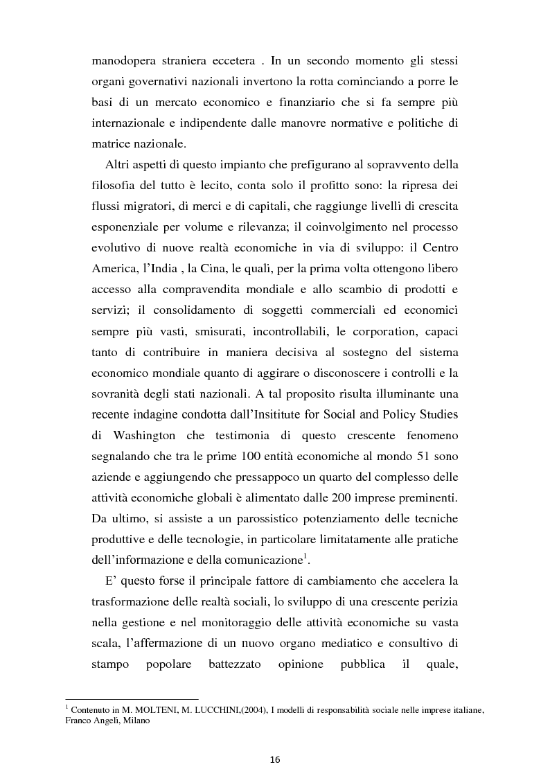 Anteprima della tesi: Dal consumo critico all'impresa responsabile - Rsi: definizione, genesi, tecniche di implementazione e analisi di caso, Pagina 9