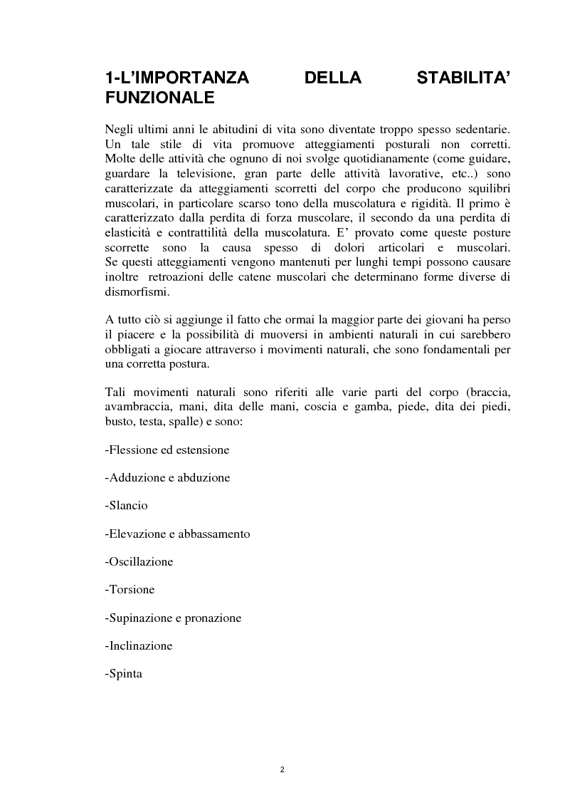 Anteprima della tesi: La Core Stability nel gioco del calcio: metodiche applicative, Pagina 2