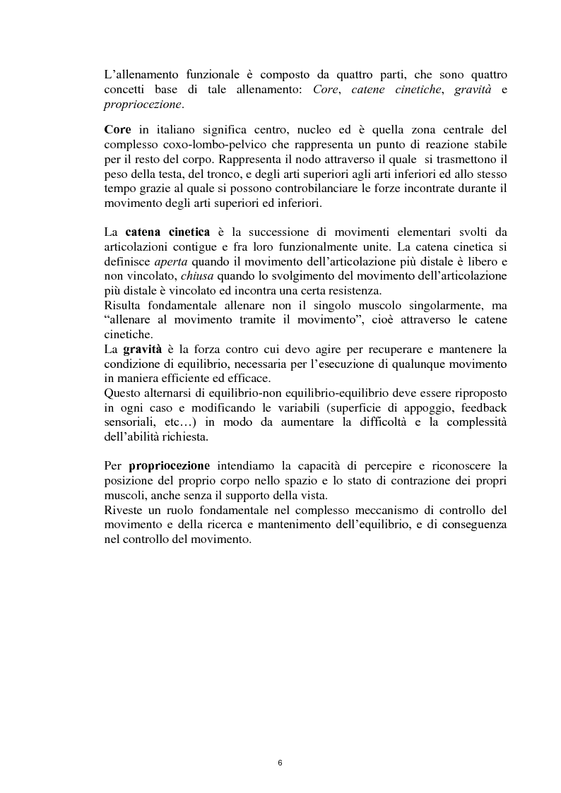 Anteprima della tesi: La Core Stability nel gioco del calcio: metodiche applicative, Pagina 6