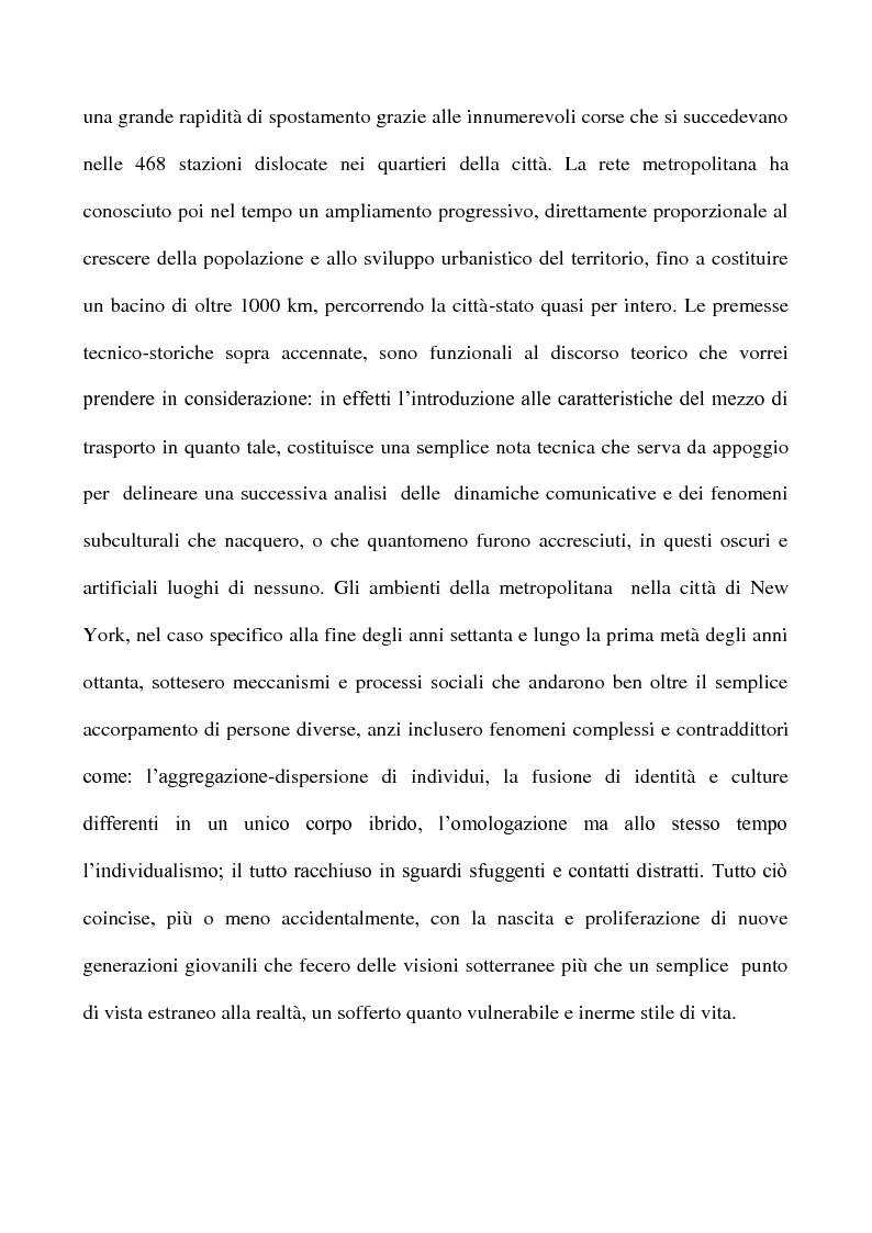 Anteprima della tesi: New York subway: rumori e creatività sotterranea tra fine anni '70 e anni '80, Pagina 2