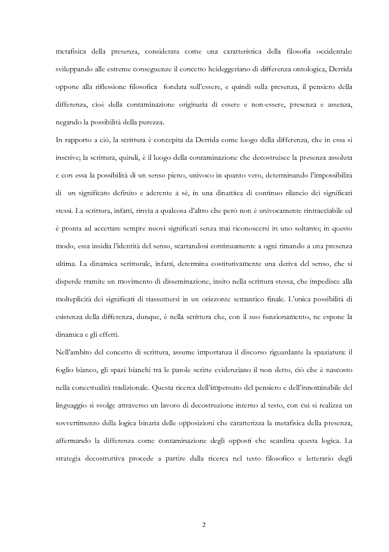 Anteprima della tesi: Derrida lettore di Mallarmé, Pagina 2