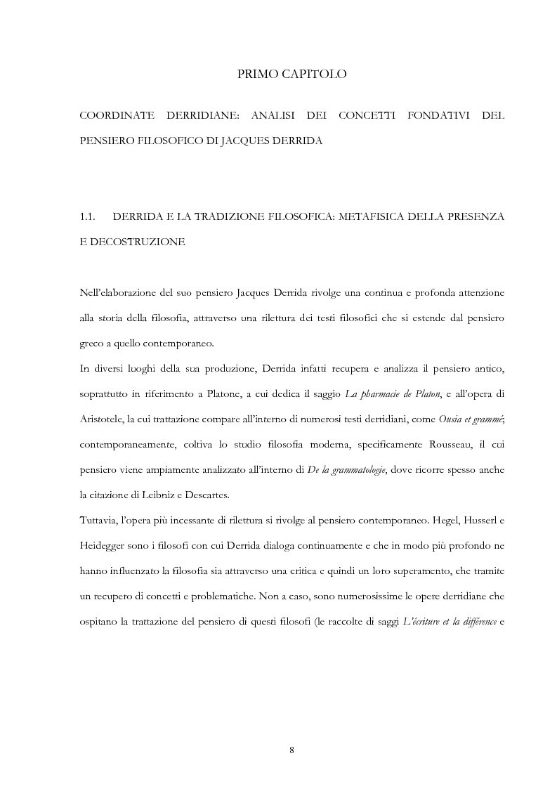 Anteprima della tesi: Derrida lettore di Mallarmé, Pagina 8