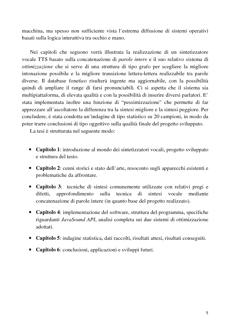 Anteprima della tesi: Sviluppo di un'interfaccia uomo - robot basata su sintesi vocale per concatenazione, Pagina 2