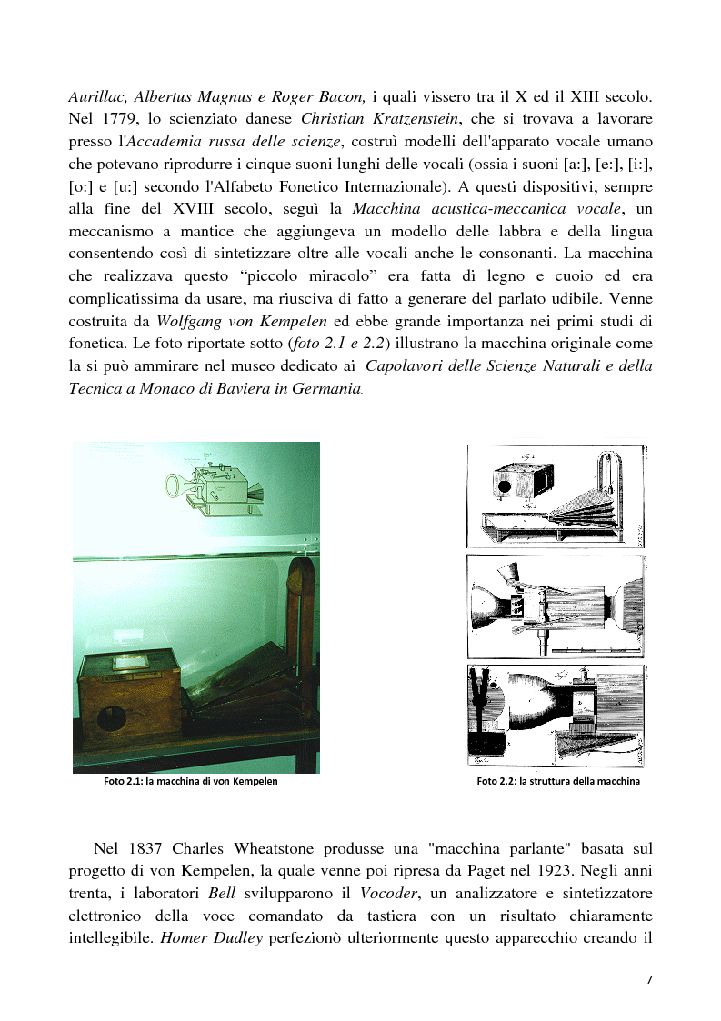 Anteprima della tesi: Sviluppo di un'interfaccia uomo - robot basata su sintesi vocale per concatenazione, Pagina 4