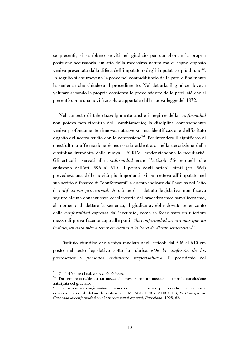 Anteprima della tesi: La ''Conformidad'' nel processo penale spagnolo, Pagina 10