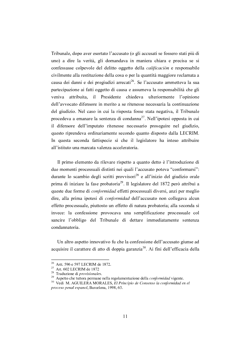 Anteprima della tesi: La ''Conformidad'' nel processo penale spagnolo, Pagina 11