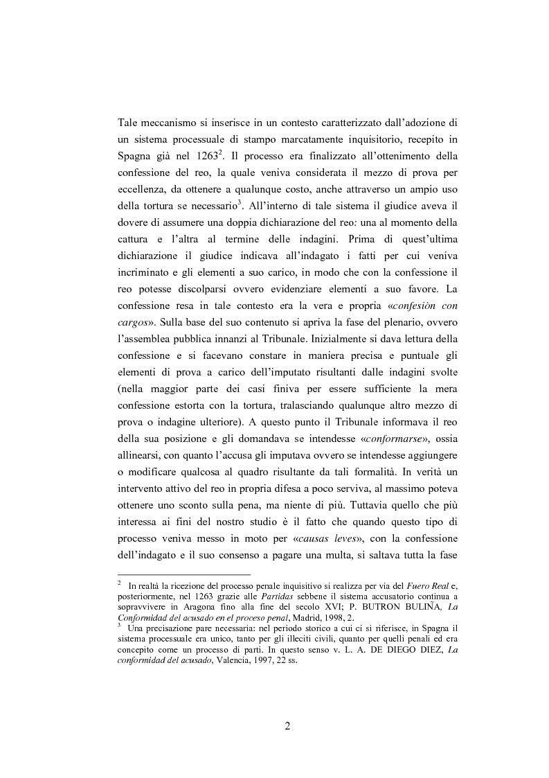 Anteprima della tesi: La ''Conformidad'' nel processo penale spagnolo, Pagina 2