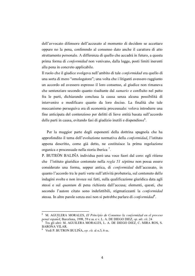 Anteprima della tesi: La ''Conformidad'' nel processo penale spagnolo, Pagina 4