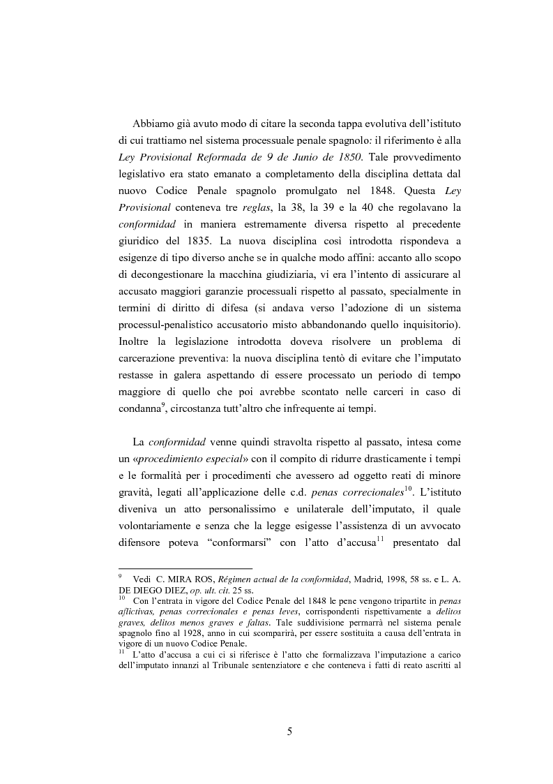 Anteprima della tesi: La ''Conformidad'' nel processo penale spagnolo, Pagina 5
