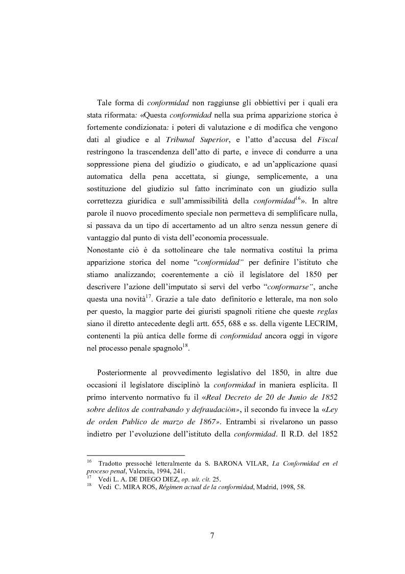 Anteprima della tesi: La ''Conformidad'' nel processo penale spagnolo, Pagina 7