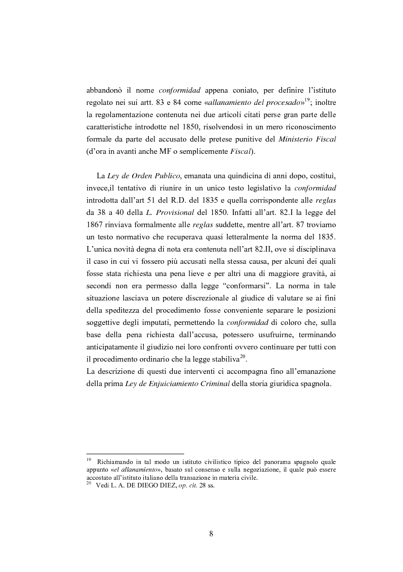 Anteprima della tesi: La ''Conformidad'' nel processo penale spagnolo, Pagina 8