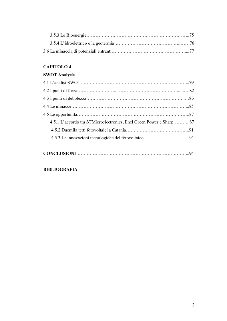 Analisi swot settore fotovoltaico 80 Analisi swot settore fotovoltaico 72