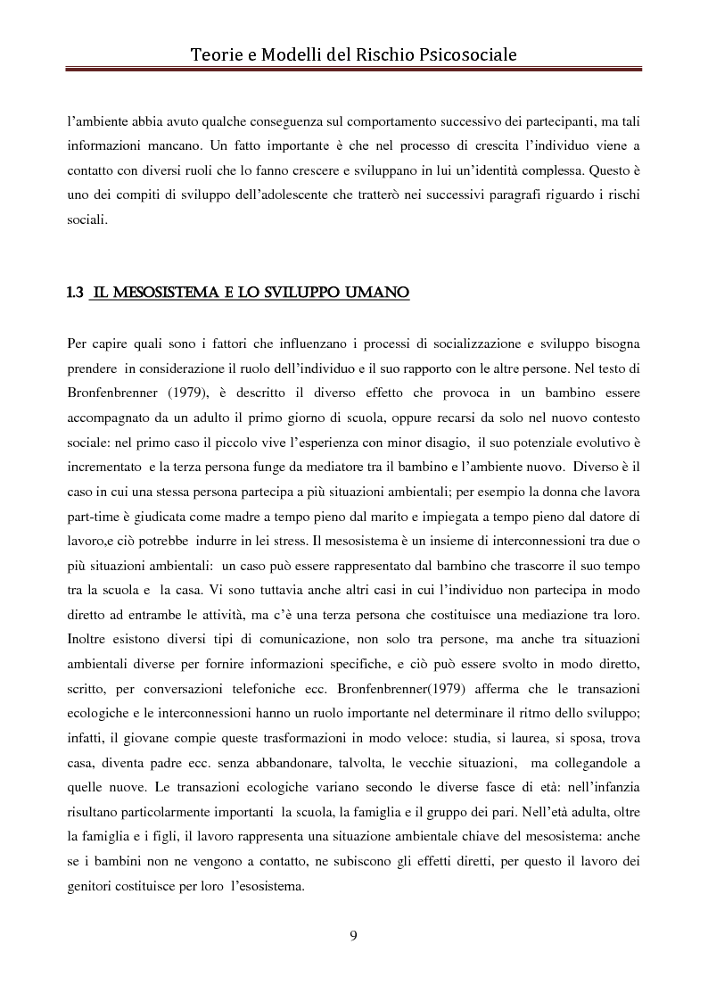 Anteprima della tesi: I modelli eziologici del rischio psicosociale: la situazione dei minori in Albania, Pagina 5
