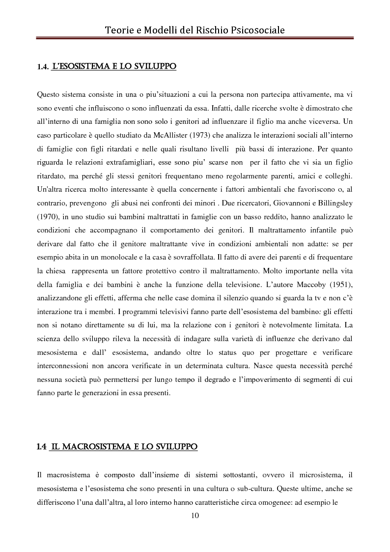 Anteprima della tesi: I modelli eziologici del rischio psicosociale: la situazione dei minori in Albania, Pagina 6