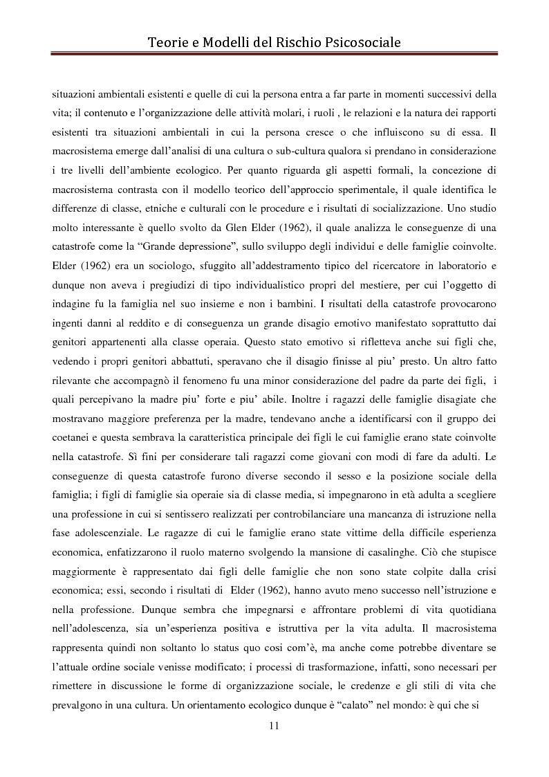 Anteprima della tesi: I modelli eziologici del rischio psicosociale: la situazione dei minori in Albania, Pagina 7