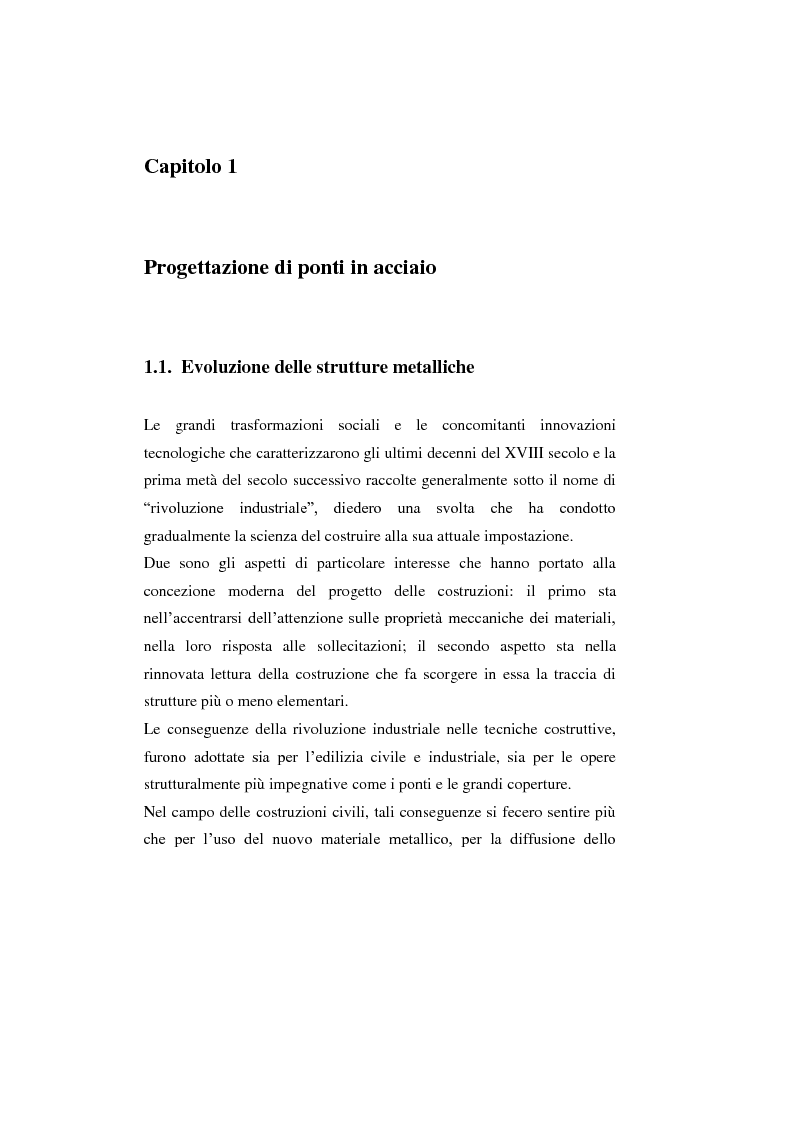 Anteprima della tesi: Progetto di un ponte tubo in acciaio a struttura reticolare spaziale, Pagina 5