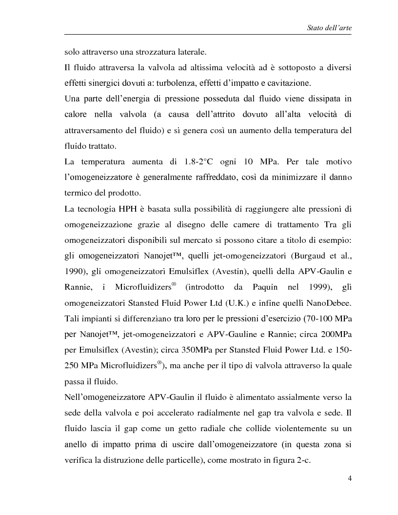 Anteprima della tesi: L'utilizzo dell'omogeneizzazione ad alta pressione nella produzione di bevande, Pagina 4