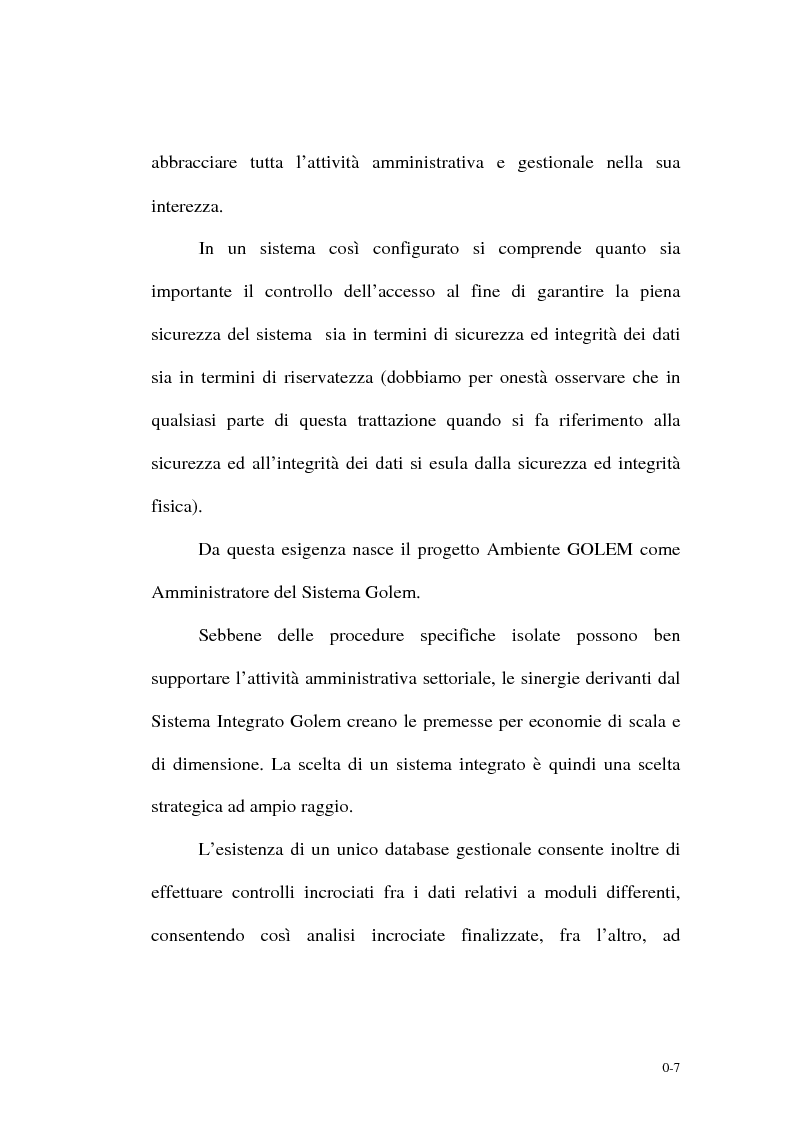 Anteprima della tesi: Un supporto informativo integrato per le Amministrazioni Locali, Pagina 5