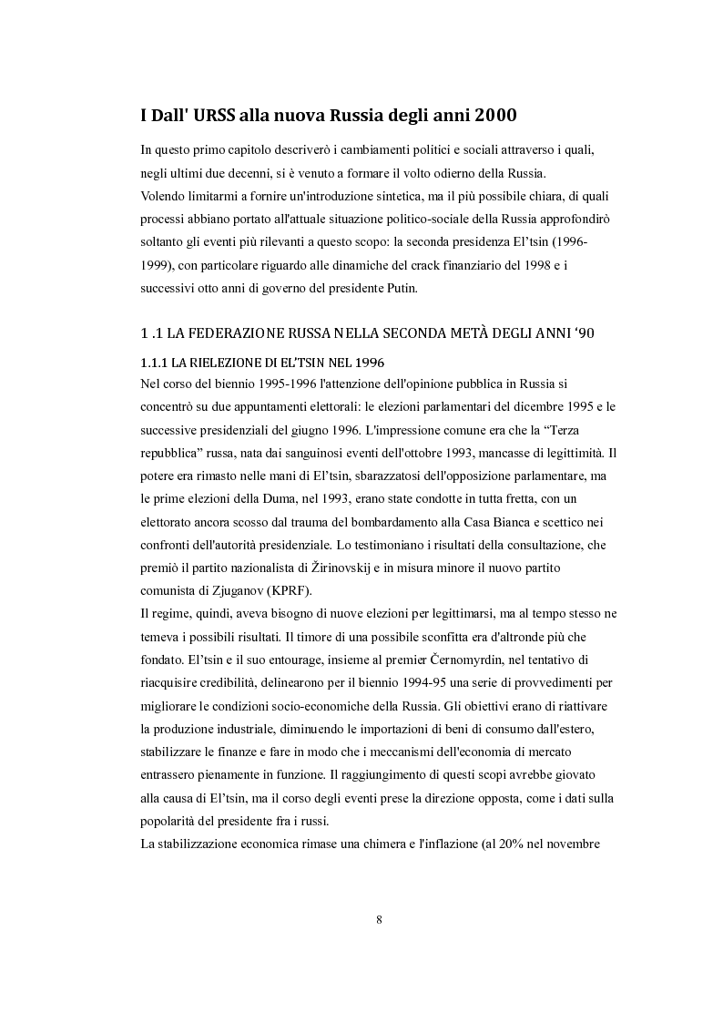 Anteprima della tesi: Lo sport e il nuovo volto della Russia, Pagina 5