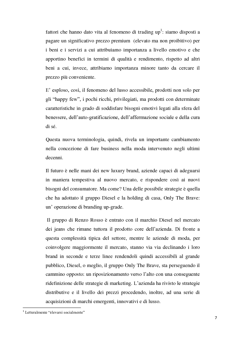 Anteprima della tesi: Branding up grade: il caso Diesel, Pagina 2