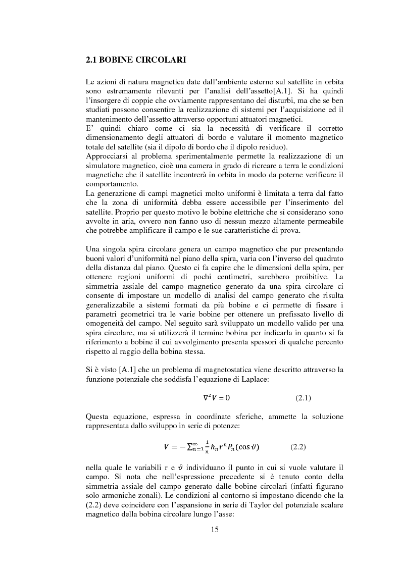 Anteprima della tesi: Progetto e realizzazione di una camera magnetica per prove di controllo d'assetto, Pagina 9