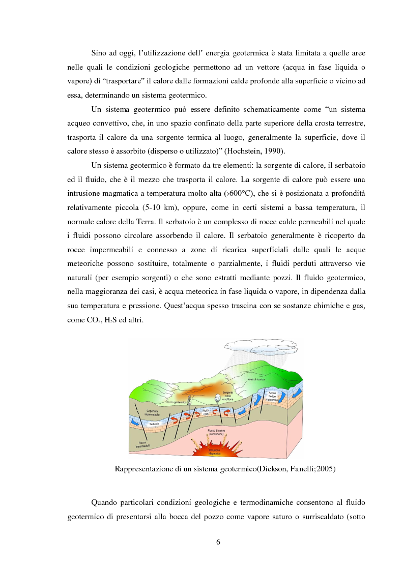 Anteprima della tesi: Produzione di energia elettrica da fonti geotermiche a bassa entalpia , Pagina 6